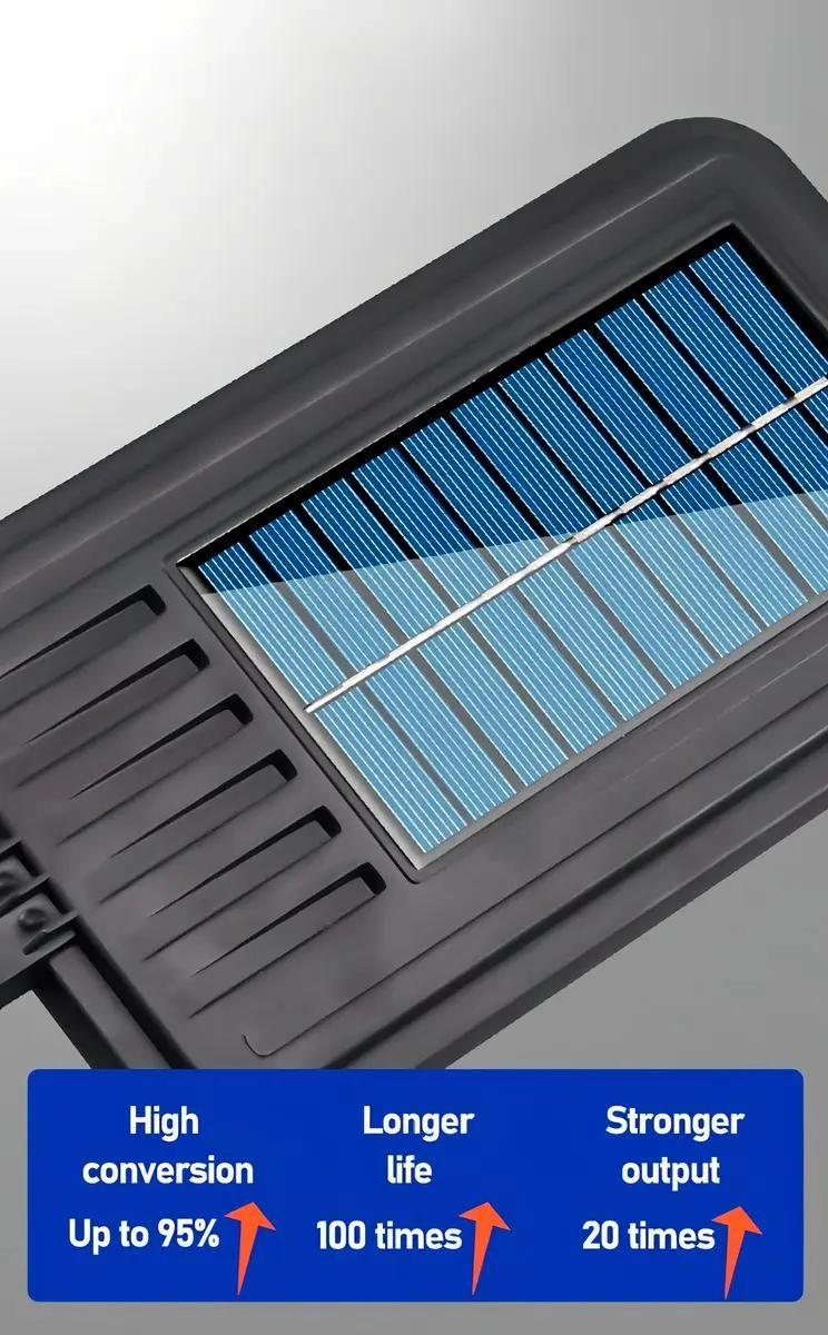 FOCO LED SOLAR 120 LEDS CON SENSOR Y CONTROL REMOTO - 4