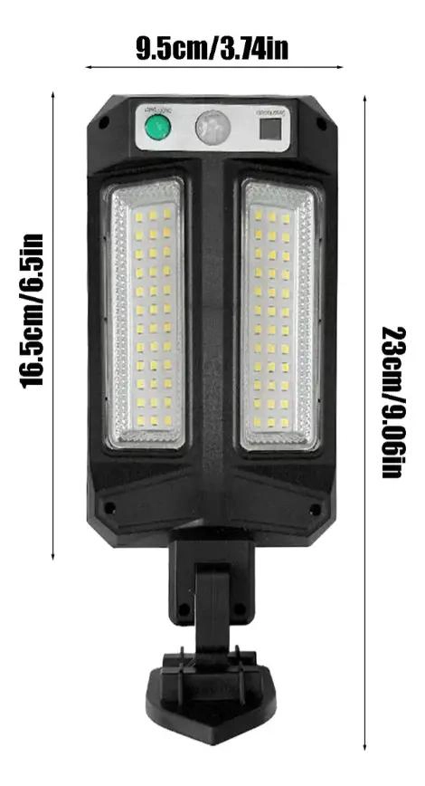 FOCO SOLAR LED 300W CON SENSOR DE MOVIMIENTO Y CONTROL - 2