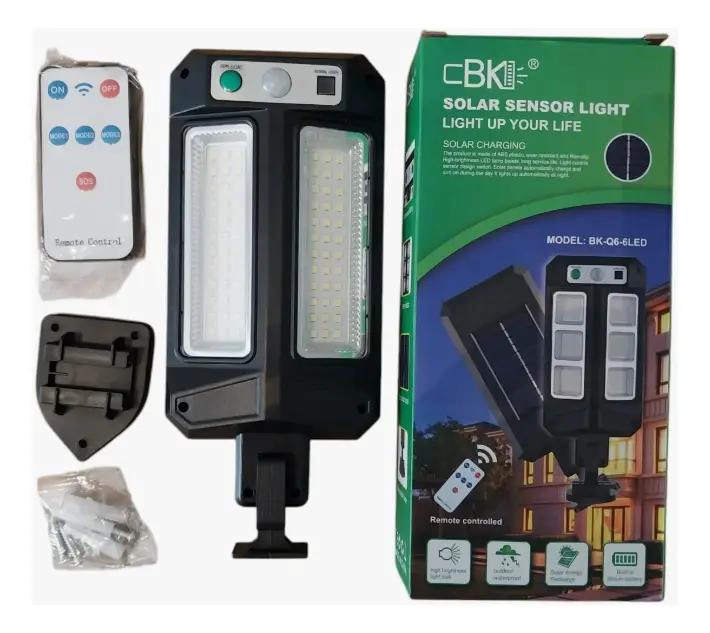 FOCO SOLAR LED 300W CON SENSOR DE MOVIMIENTO Y CONTROL - 5