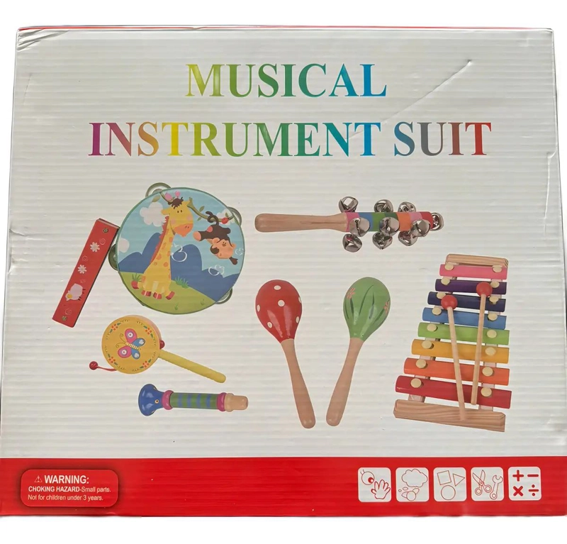 SET DE INSTRUMENTOS MUSICALES SENSORIALES DE MADERA PARA  - 2