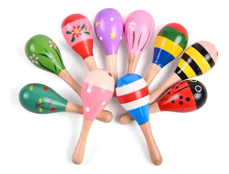SET DE INSTRUMENTOS MUSICALES SENSORIALES DE MADERA PARA  - 3