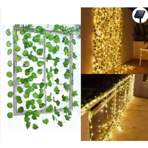 CORTINA SOLAR 3X3 M CON ENREDADERA ARTIFICIAL DECORATIVA - 2