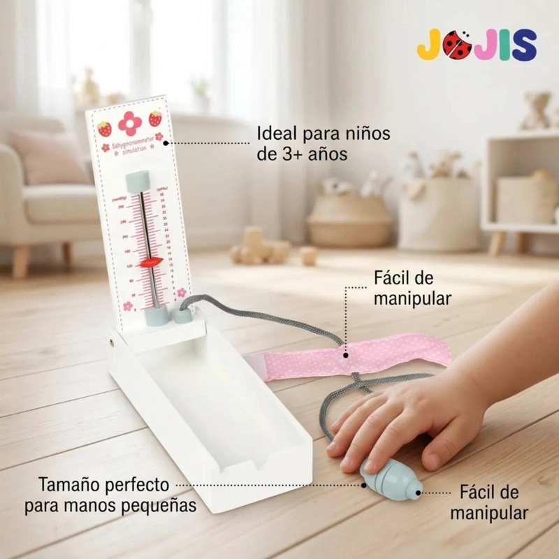 TENSIOMETRO DE MADERA DIDACTICO PARA NIÑOS - 4