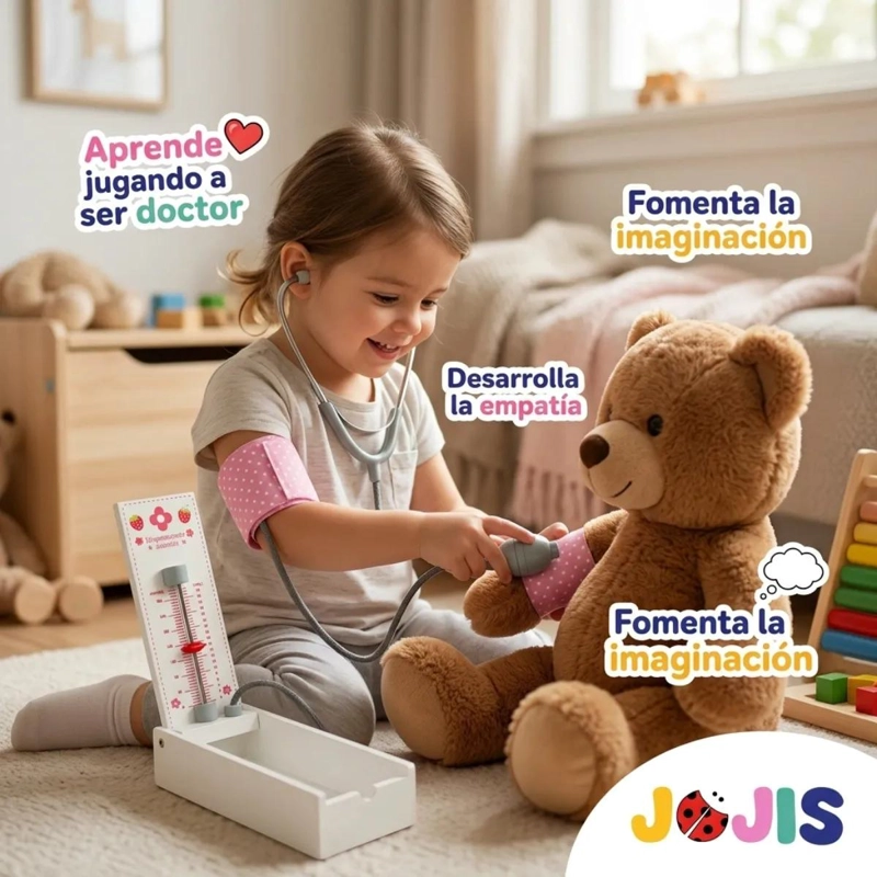 TENSIOMETRO DE MADERA DIDACTICO PARA NIÑOS - 5