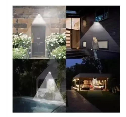 LAMPARA SOLAR DE PARED 48 LED CON CONTROL REMOTO - 5