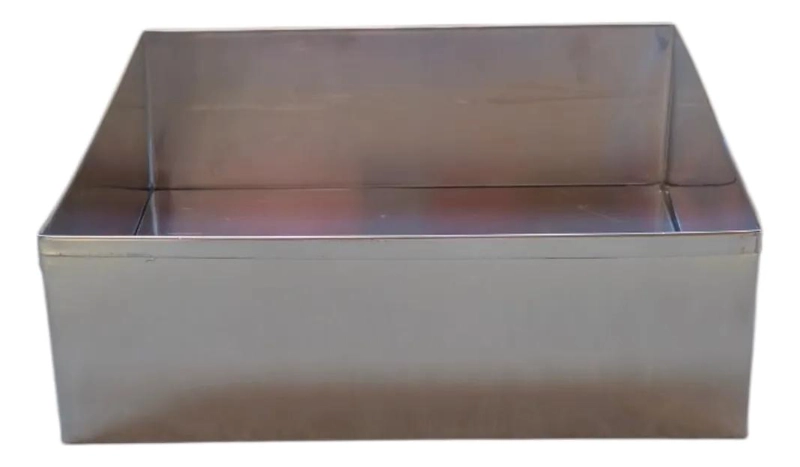 MOLDE PARA TORTA CUADRADO DESMONTABLE DE ALUMINIO 30X30 CM CON ALTURA DE 10 CM - 1