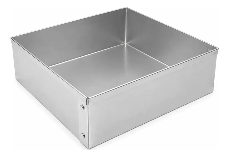 MOLDE PARA TORTA CUADRADO DESMONTABLE DE ALUMINIO 30X30 CM CON ALTURA DE 10 CM - 4