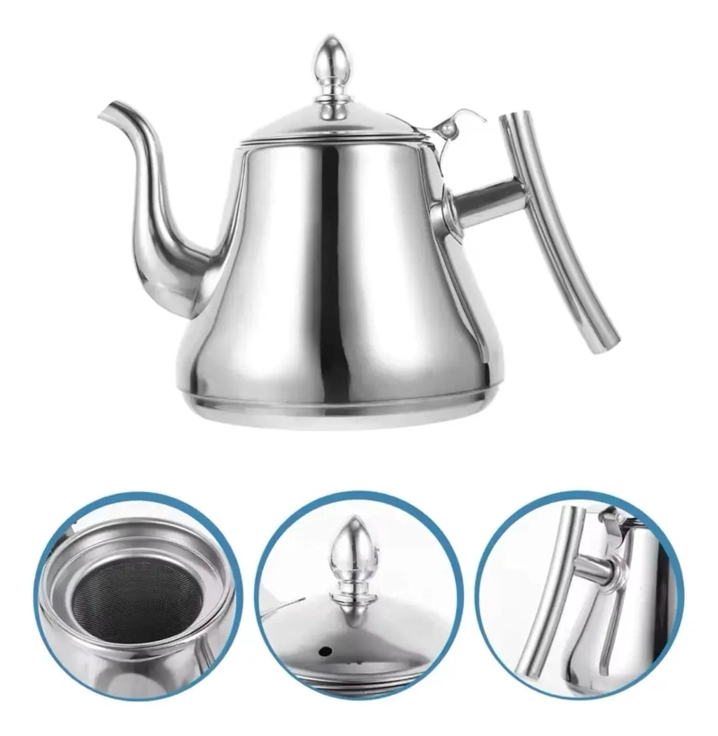 TETERA DE 2 LITROS CON FILTRO DE ACERO INOXIDABLE - 5