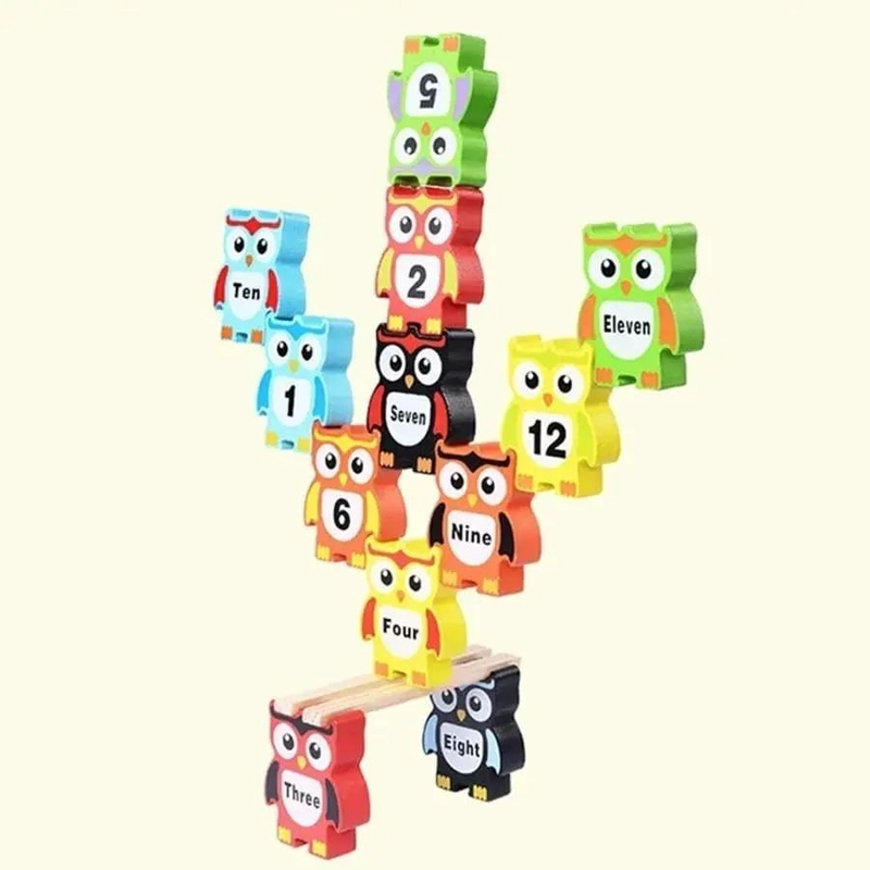 PUZZLE APILABLE DE MADERA DIDACTICO PARA NIÑOS - 3