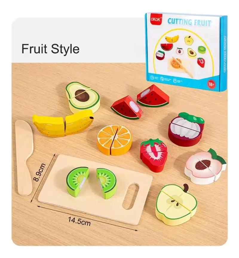 CORTA FRUTAS Y VEGETALES PARA NIÑOS CON ESTIMULACION MOTR - 2