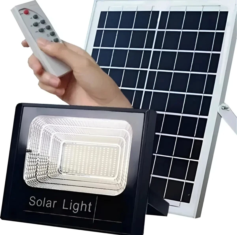 FOCO SOLAR 600W CON PANEL Y CONTROL EXTERNO - 1