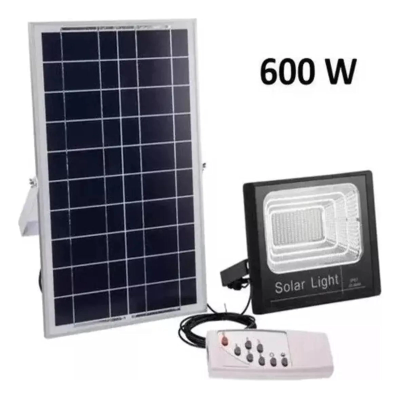 FOCO SOLAR 600W CON PANEL Y CONTROL EXTERNO - 2