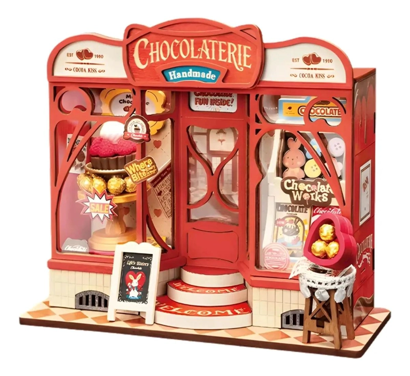 PUZZLE 3D TIENDA DE CHOCOLATES SWEET - 1