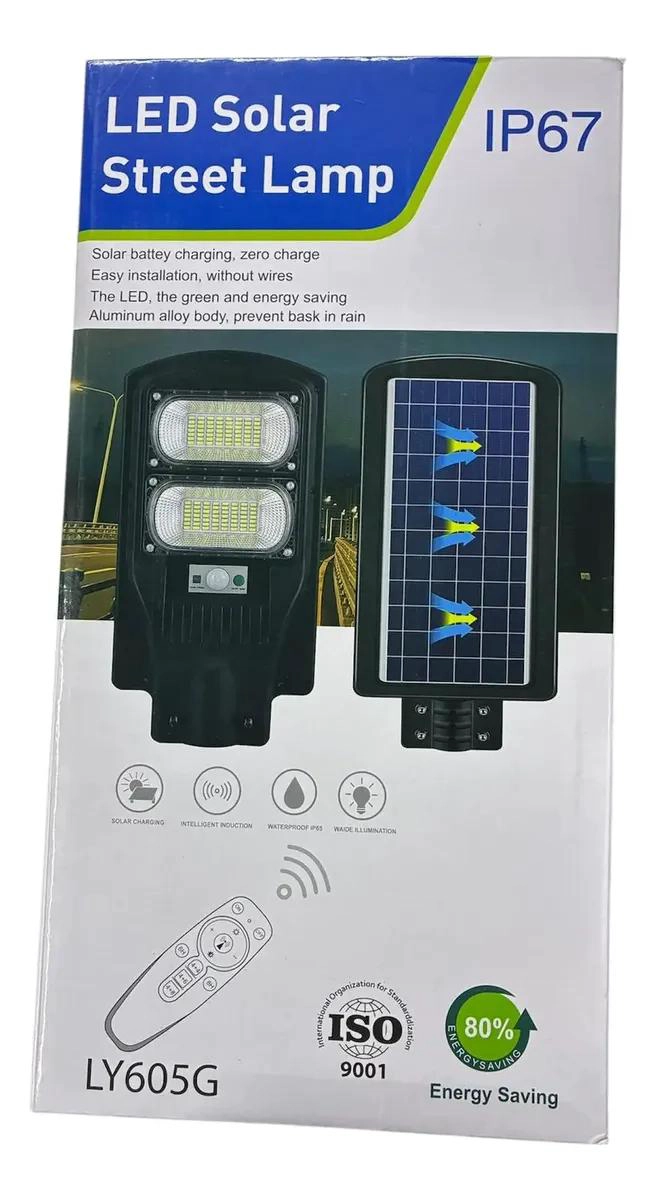 FOCO SOLAR LED 100W PARA EXTERIORES CON CONTROL REMOTO - 2