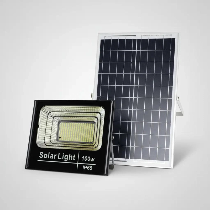 FOCO SOLAR 100W CON PANEL Y CONTROL LED IMPERMEABLE - 3