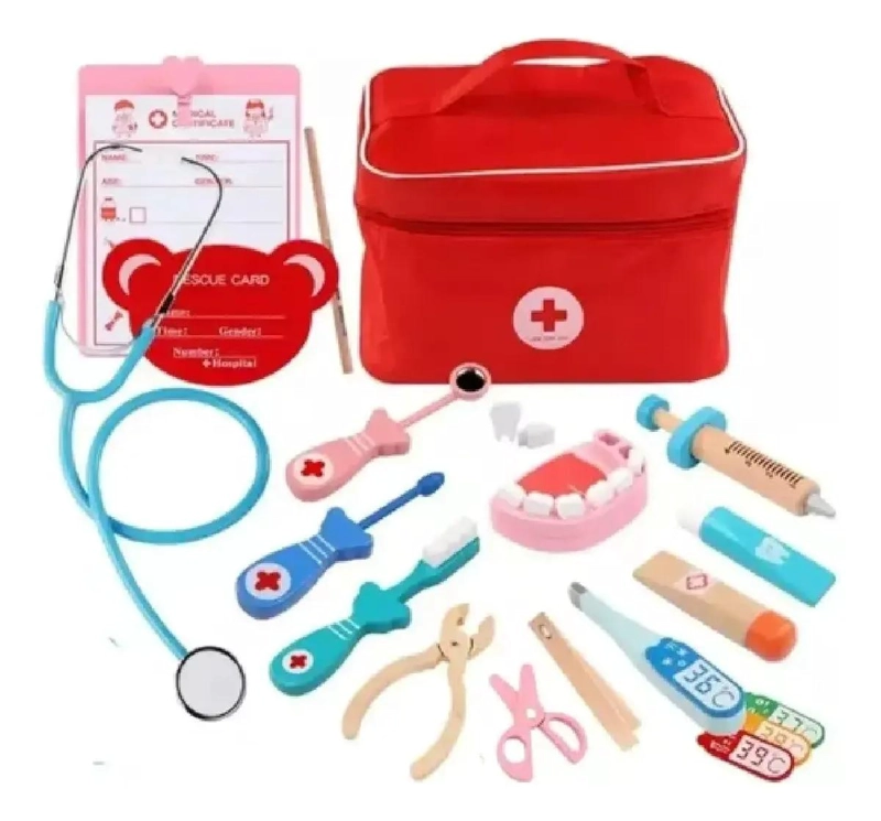 KIT ME DICO DENTISTA DE MADERA PARA NIÑOS - 1