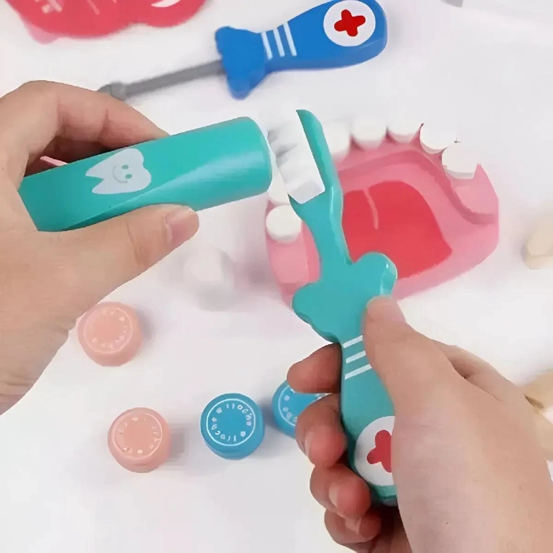 KIT ME DICO DENTISTA DE MADERA PARA NIÑOS - 5