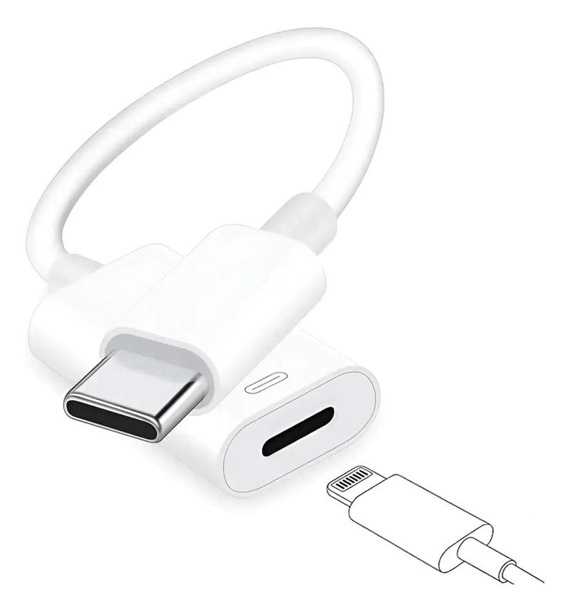 GENÉRICO ADAPTADOR USB TIPO C A AUDIFONOS PARA MACBOOK Y IPHONE 15