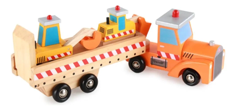 CAMION TRANSPORTADOR DE MAQUINARIA DE MADERA EDUCATIVO - 2