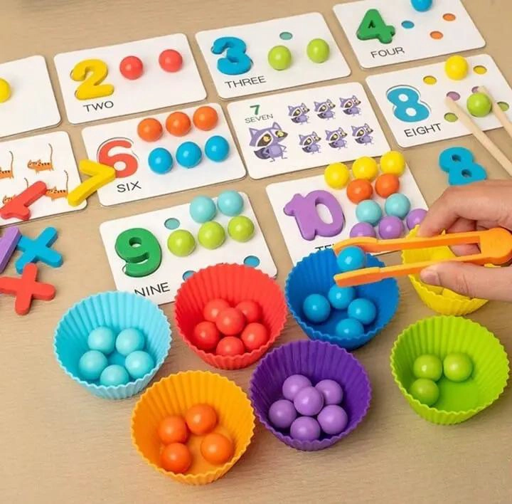JUEGO EDUCATIVO SENSORIAL DE MADERA PARA NIÑOS - 2