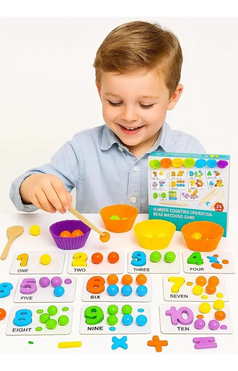JUEGO EDUCATIVO SENSORIAL DE MADERA PARA NIÑOS - 3