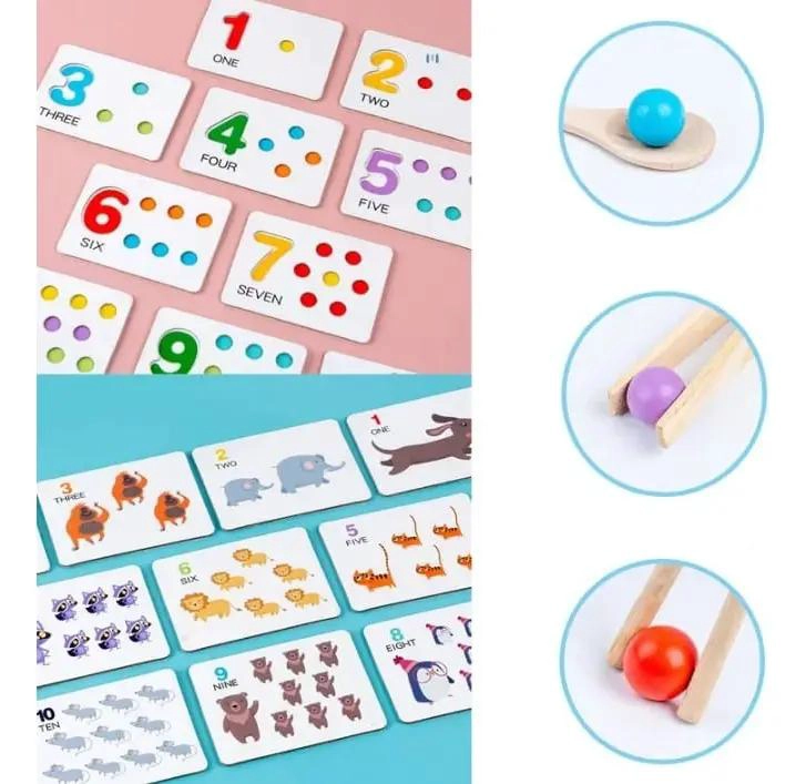 JUEGO EDUCATIVO SENSORIAL DE MADERA PARA NIÑOS - 5