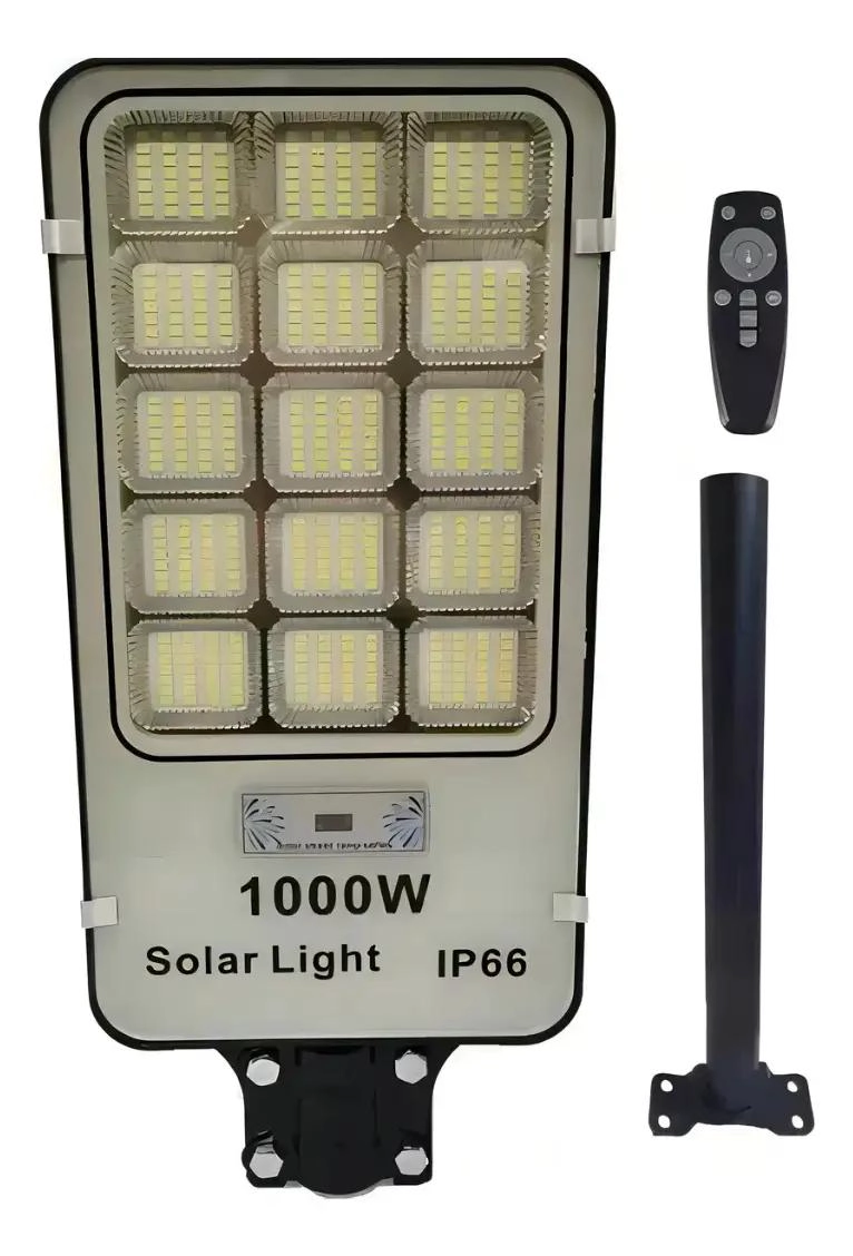 FOCO SOLAR LED 1000W CON SENSOR DE MOVIMIENTO PARA ALUMBR - 4