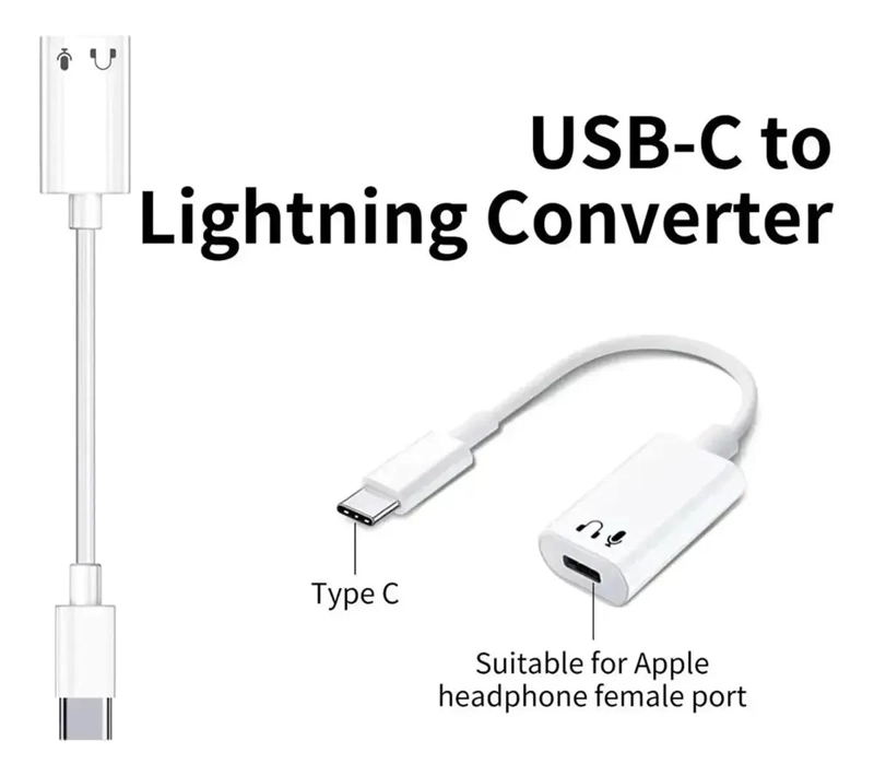 ADAPTADOR USB TIPO C A AUDIFONOS PARA MACBOOK IPAD IPHONE - 2