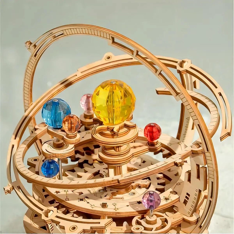 PUZZLE 3D SISTEMA SOLAR MUSICAL DE MADERA - 4