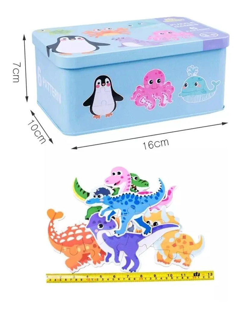 PUZZLE DE MADERA DIDACTICO CON ANIMALES - 3
