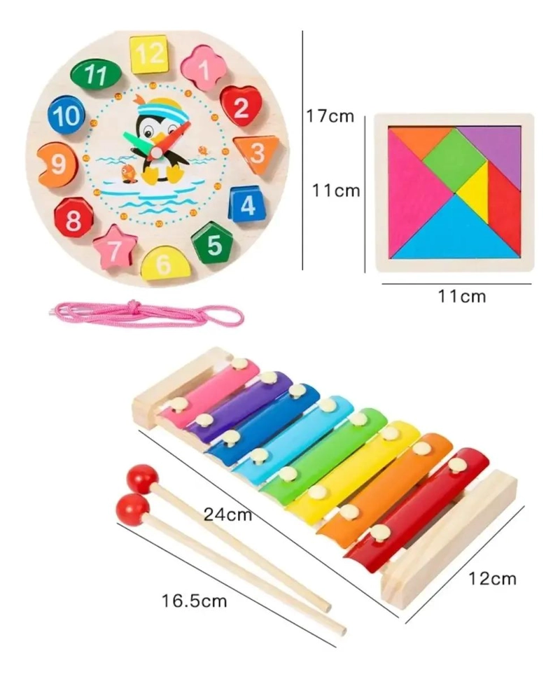 PACK 8 JUEGOS MONTESSORI DIDACTICOS Y DIVERTIDOS - 3
