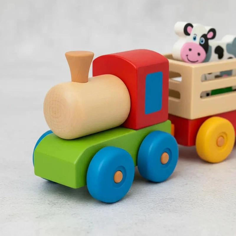 JUEGO DE ENCAJE DE MADERA MONTESSORI PARA NIÑOS - 1