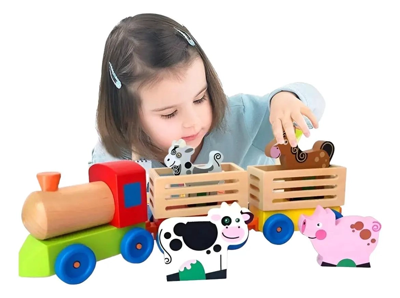 JUEGO DE ENCAJE DE MADERA MONTESSORI PARA NIÑOS - 3