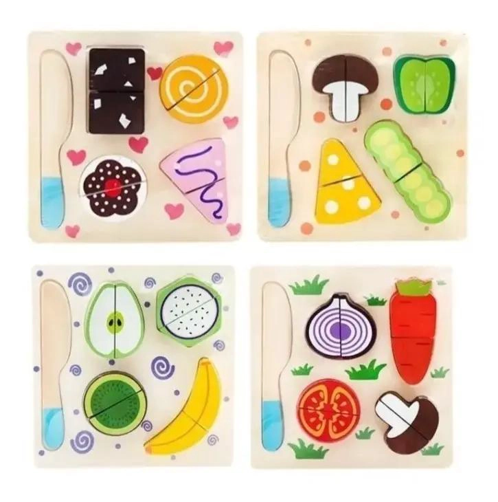 COCINA DE MADERA CON 3 FRUTAS CORTABLES DE VELCRO - 3