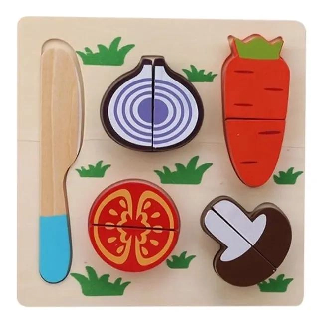 COCINA DE MADERA CON 3 FRUTAS CORTABLES DE VELCRO - 5