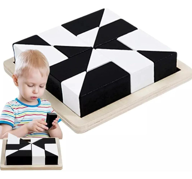 PUZZLE DE MADERA BLOQUES PARA CONSTRUCCION Y BATALLA - 2