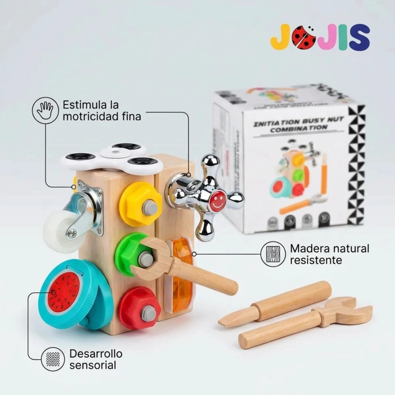JUEGO DIDACTICO DE MADERA SENSORIAL MONTESSORI - 3