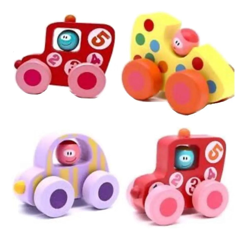 PACK 6 COCHES DE MADERA DIDACTICOS MONTESSORI - 3