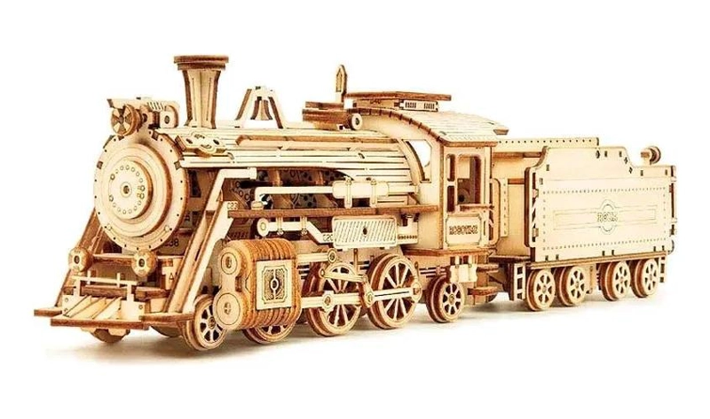 PUZZLE 3D LOCOMOTORA A VAPOR PARA MONTAR - 1