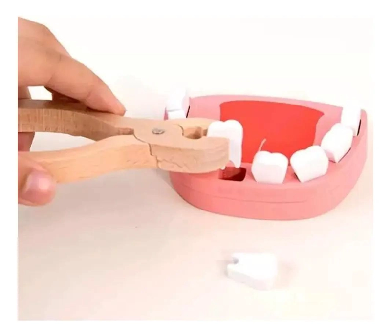 KIT DENTISTA DIDACTICO DE MADERA PARA NIÑOS - 5
