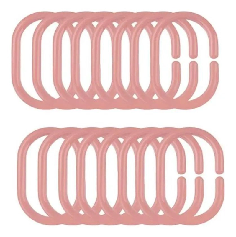 CORTINA DE BAÑO IMPERMEABLE ROSA 180X180 CM - 2