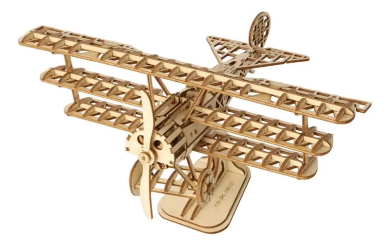 PUZZLE 3D AVION BARON ROJO TRIPLANO - 2