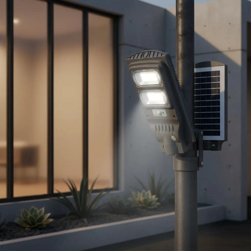FOCO SOLAR LED 900 LUMENES CON SENSOR DE MOVIMIENTO - 4