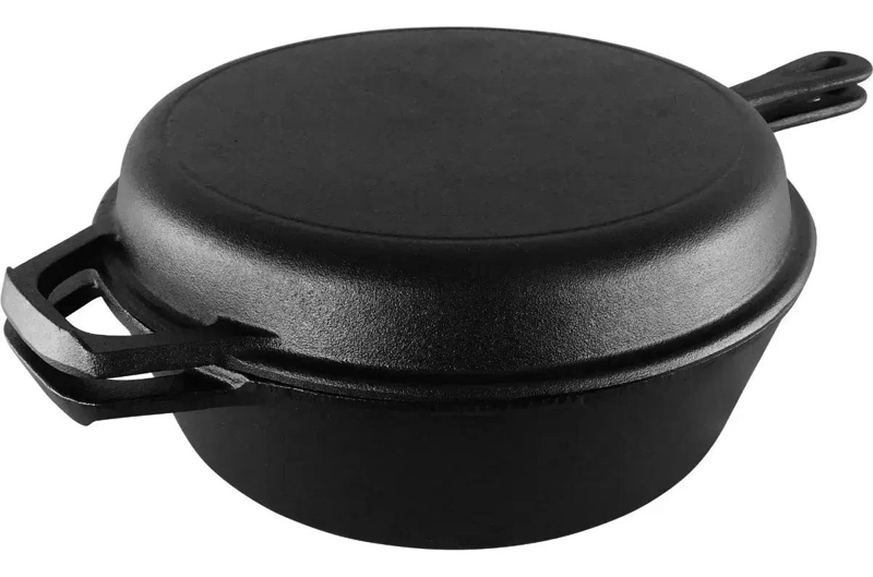 SET DE 2 SARTENES DE HIERRO FUNDIDO 26 CM NEGRAS - 2