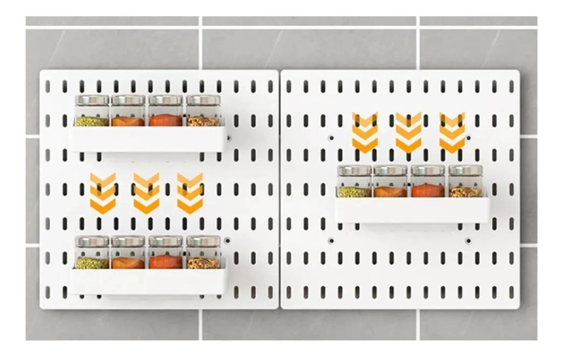 ORGANIZADOR DE PARED PARA COCINA 26.5X26.5 CM CON 4 PLACA - 3