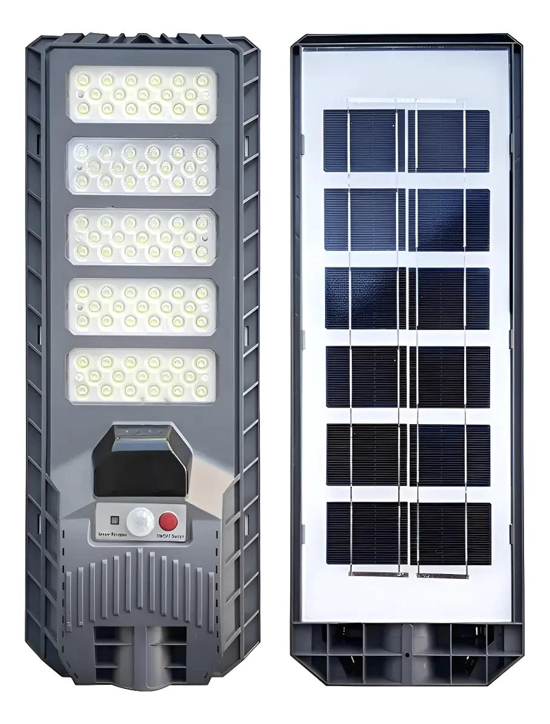 PACK 2 FOCOS SOLARES 500W RECARGABLES CON SENSOR DE MOV. - 1