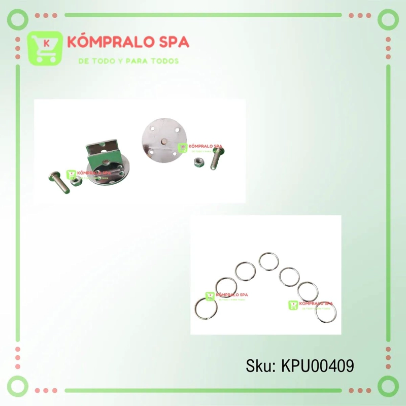 ARO PROBADOR DE METAL CROMADO PARA CORTINA - 3