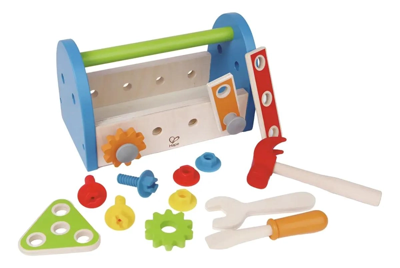 KIT DE HERRAMIENTAS DE MADERA PARA NIÑOS JUEGO DE ROL - 3