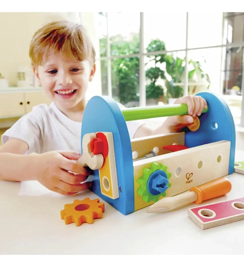 KIT DE HERRAMIENTAS DE MADERA PARA NIÑOS JUEGO DE ROL - 4