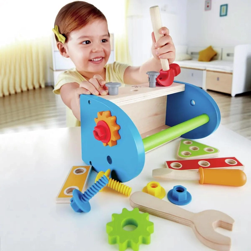 KIT DE HERRAMIENTAS DE MADERA PARA NIÑOS JUEGO DE ROL - 5